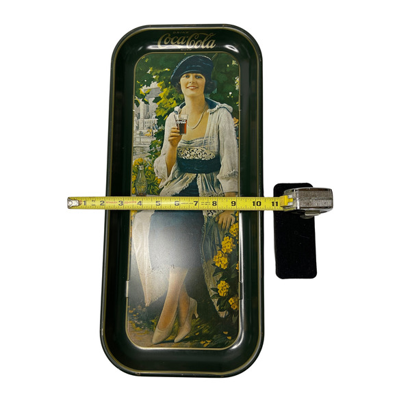 Vintage Coca-Cola Tin Tray 1921 Autumn Girl Coke Advertising Rereleased 1973 - Picture 10 of 10
